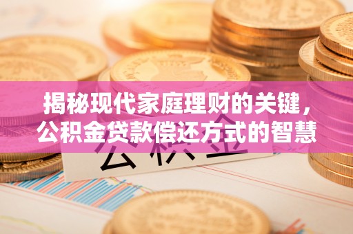 蕉城揭秘现代家庭理财的关键，公积金贷款偿还方式的智慧选择